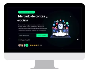 Sistema para venda de contas sociais