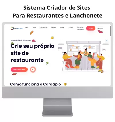 Sistema Criador Sites Para Restaurante E Lanchonete Php